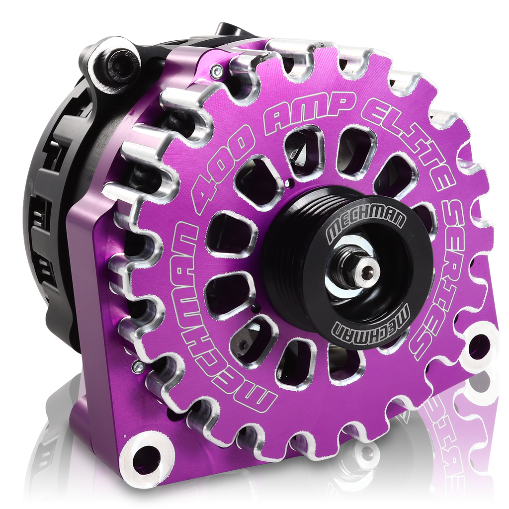 Mechman E Series 400 Amp Billet High Output Alternator - Driven Speed ...