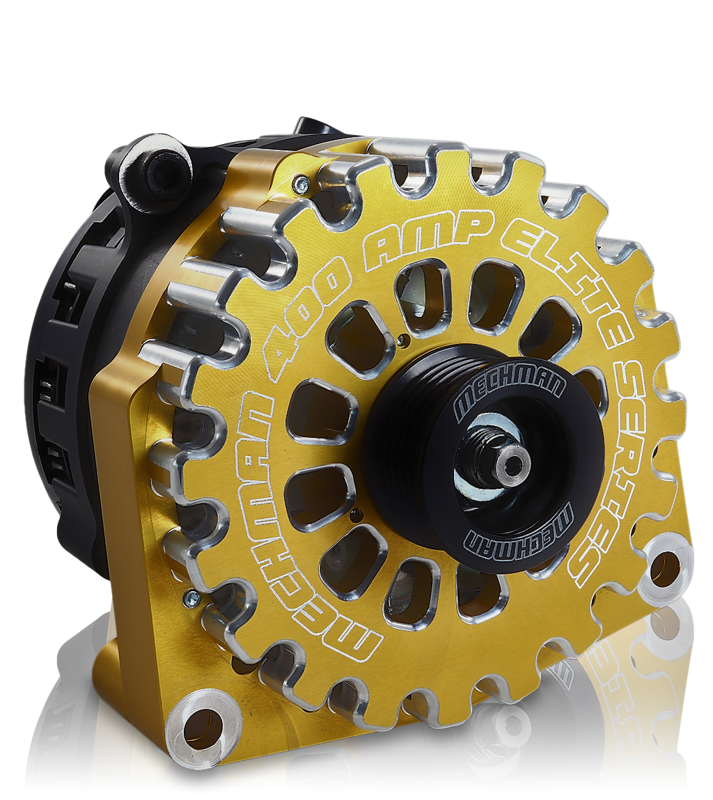 Mechman E Series 400 Amp Billet High Output Alternator - Driven Speed ...