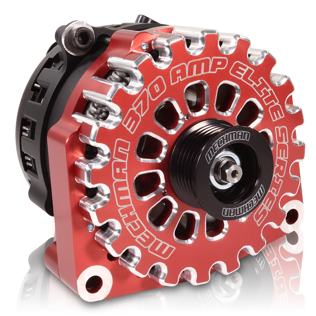 Mechman E Series 370 Amp Billet High Output Alternator - Driven Speed ...