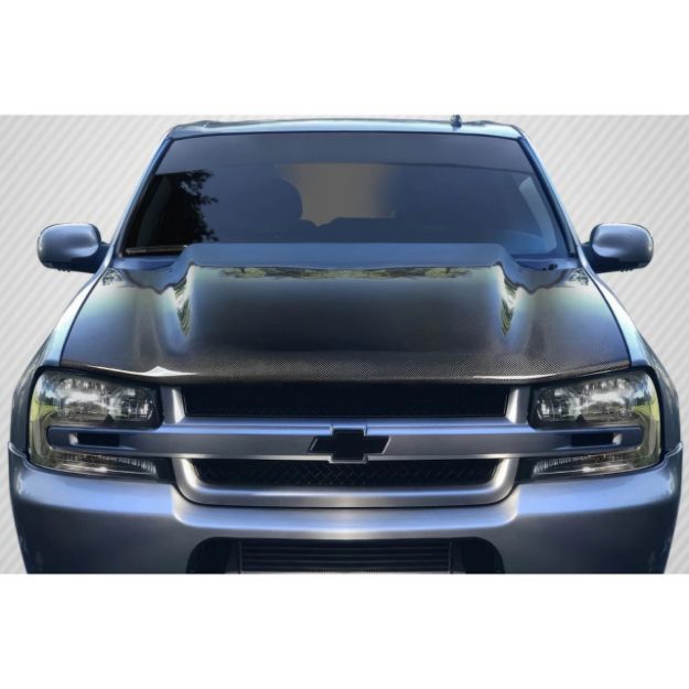 Picture of 2002-09 Chevrolet Trailblazer Carbon Creations Cowl Hood - 1 Piece